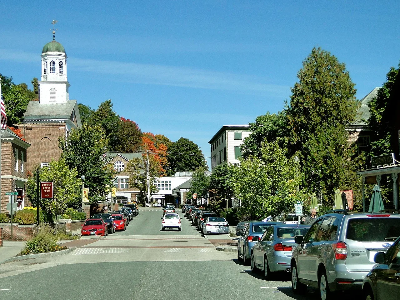 town, street, main street, quaint, new hampshire, new england, village, road, fall, sunny, daytime, picturesque, small town, parking, peterborough, main street, new hampshire, new hampshire, small town, small town, small town, small town, small town. Small town stops itinerary planning: a two-day framework