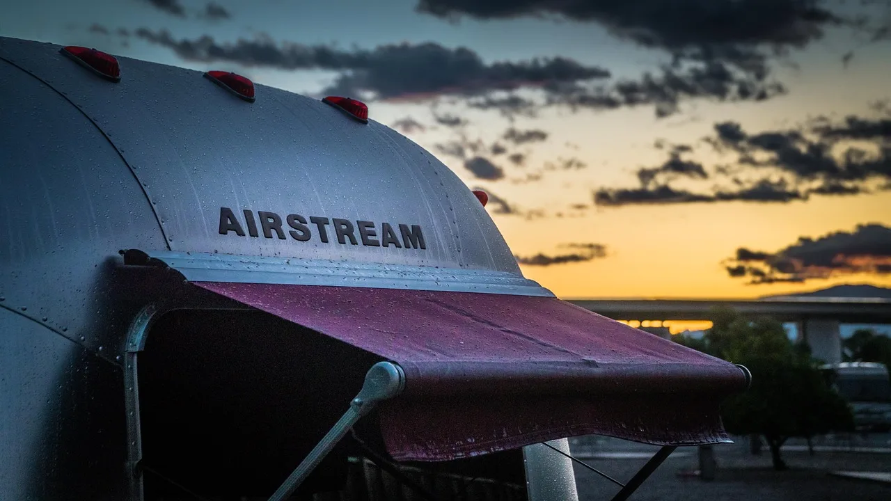 airstream, nature, rv, camping, recreational vehicle, trailer, travel trailer, campground, sunrise, blue sunrise, blue camping. Where to Ask About Campground Details on a Road Trip